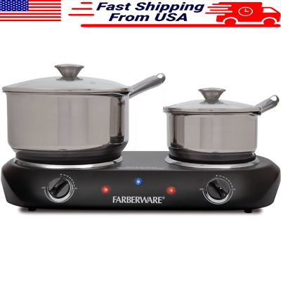 #ad 1800W Double Burners Electric Cooktop Stove Cooker Lightweight kitchen Cooktop $28.42