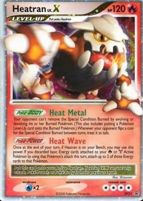 #ad Pokémon TCG Heatran Lv.X DP31 Ultra Rare Diamond amp; Pearl Promo Heavy Play $4.25
