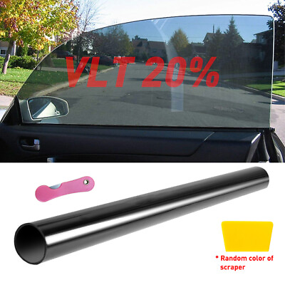#ad Uncut Roll Car Window Tint Film 20% VLT 20quot; x 10ft Anti UV Heat Insulation Home $13.99