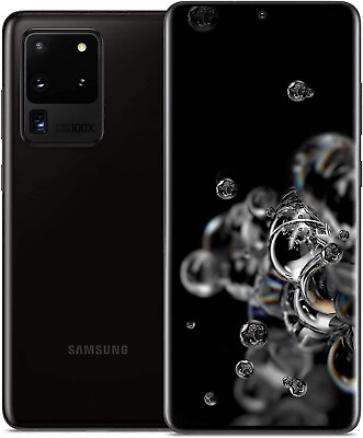 #ad Samsung Galaxy S20 Ultra 5G 128GB 12GB RAM Black SM G988U1 Unlocked Pristine $279.00