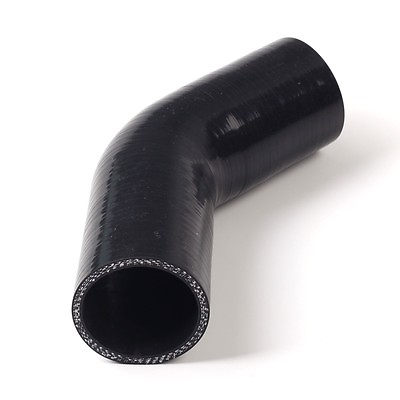 #ad 3quot; 45°DEGREE ELBOW TURBO INTERCOOLER INTAKE SILICONE COUPLER HOSE BLACK $11.65