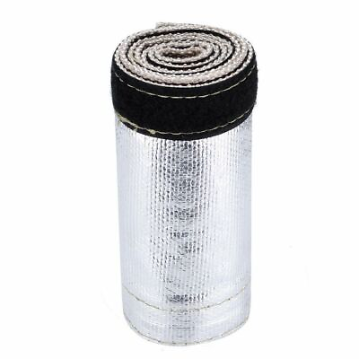 #ad 1quot; Metallic Heat Shield Sleeve Insulated Wire Hose Cover Wrap Loom Tube 3FT $9.99