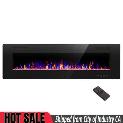 #ad #ad 60quot; 750 1500W Recessed and Wall Mounted Electric Fireplace from CA 91745 $300.99