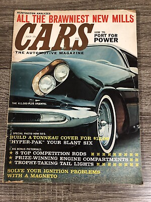 #ad Cars The Automotive Magazine July 1961 Hot Rods Super Stocks Customs $8.95