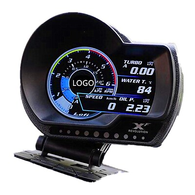 #ad Car Turbo Boost Gauge OBD2 Digital Oil Pressure Temperature RPM Fuel Level Speed $107.90