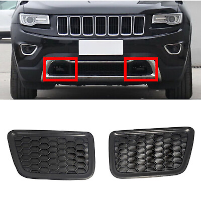 #ad Front Lower Grille Tow Hook Cover Insert Bezel For Jeep Grand Cherokee 2014 2016 $10.99
