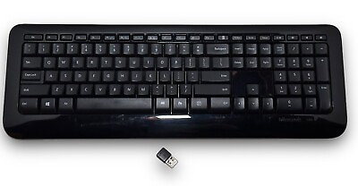 #ad Microsoft Wireless 850 Keyboard w Receiver BLACK $17.99