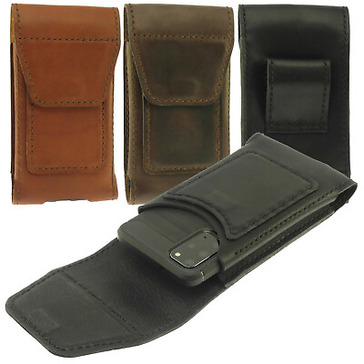 #ad DACO FOR ARMORED PHONES VERTICAL HAND SEWN OF COWHIDE WAIST POUCH CASE COVER $46.90