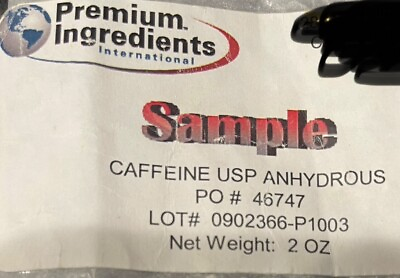 #ad 100%CAFFEINE anhydrous 2oz 56g. Weight Loss Appetite Control Energy Focus $8.49
