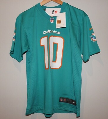 #ad NFL Miami Dolphins #10 HILL Football Jersey New Youth LARGE $70 $49.99