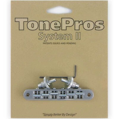 #ad NEW TonePros TP6 C Standard Tuneomatic Nashville small posts Tone Pros CHROME $49.95