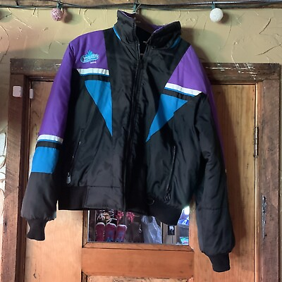 #ad Vintage Choko Snowmobile Trail star Jacket Mens Large Canada Quality Warm Grand $55.00