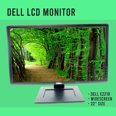 #ad Dell E Series E2210 21.5quot; 1680 x 1050 5 ms D Sub DVI D LCD Monitor W USB Ports $29.99