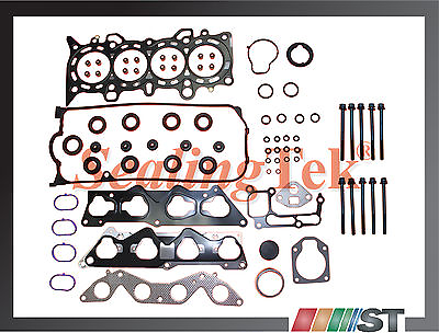 #ad Fit 01 05 Honda 1.7L SOHC D17A Engine Cylinder Head Gasket Set Bolts Kit 1.7EL $62.98