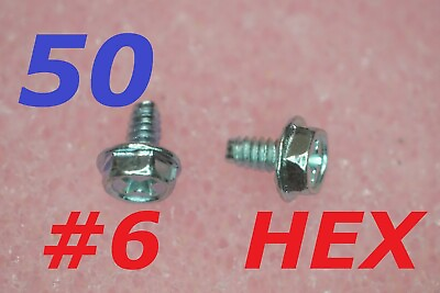 #ad LOT 50 HEX #6 6 32 PC Computer chassis Case Zinc plated Philips screws $5.99