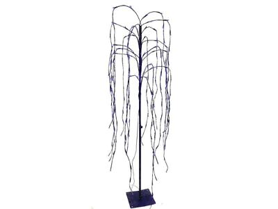#ad Lighted Weeping Willow Tree Halloween Prop Haunted House Decor Purple LED Lights $73.99