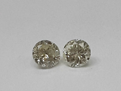 #ad 0.23cts H Color SI1 Clarity 3.2mm Natural Loose Diamond Pair Round Nontreated $242.99