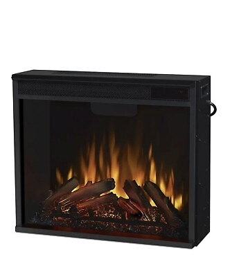 #ad #ad Real Flame Vivid Flame Stainless Steel Electric Firebox in Black $199.99