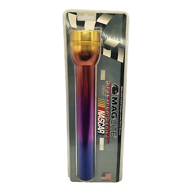 #ad Maglite Nascar 3 D Cell Flashlight Multi Color Spectrum Series Rainbow Rare New $89.96