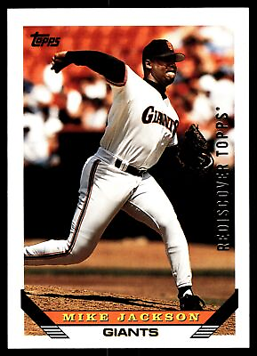 #ad Mike Jackson San Francisco Giants 1993 Topps #283 2017 Rediscover Gold Buyback $3.99