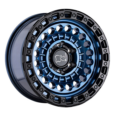 #ad BLACK RHINO Sentinel 20X9.5 8X180 Offset 12 Cobalt Blue w Black Ring Qty of 1 $444.00