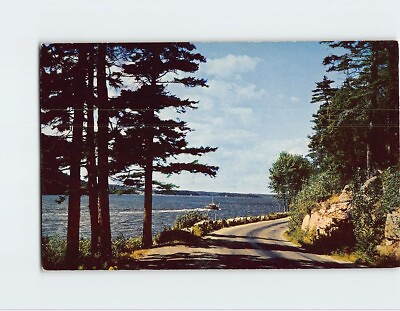 #ad Postcard Sargent Drive along Beautiful Somes Sound Mount Desert Island Maine USA $8.39