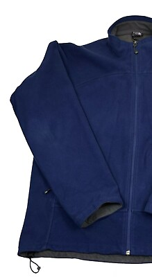 #ad The North Face Jacket Mens Extra Large Blue Windwall Full Zip Soft Shell Hiking $28.95
