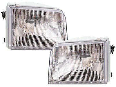 #ad For Headlights Headlamps 1993 1997 Ranger Pickup Truck with Bulb Left Right PAIR $59.89