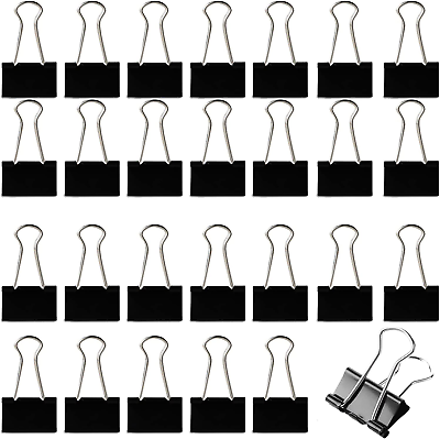 #ad 100 Pack Small Binder Clips 0.75 Inch Small Binder Clips Micro Clips Paper Clam $8.99