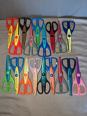 #ad Craft Paper Scrapbooking Scissors Lot Of 18 Pairs Provo Craft Fiskars $18.67