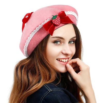 #ad Fashion Wool Beret Hat Fall Winter Beret Hat Artist Beret Hat Women $14.95