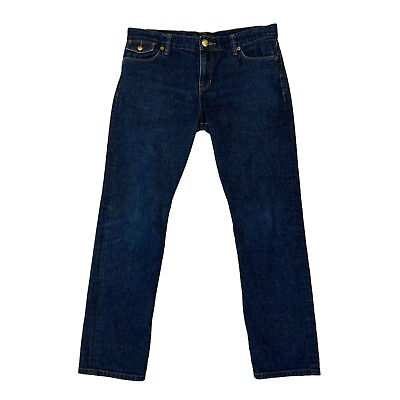 LRL Lauren Ralph Lauren Jeans Womens 4 Blue Denim Boyfriend Fit Straight Cotton $25.45