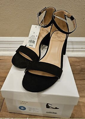 #ad A New Day Shoes Womens Heels Black Size 6 Brand New In Box Style Ad164 Mich $9.95