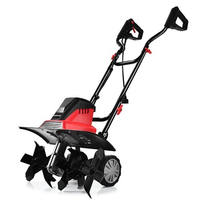 #ad Electric Tiller and Cultivator 9 Inch Tilling Depth W Powerful 13.5 Amp Motor $185.95