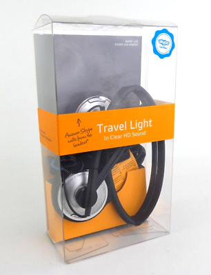 #ad PLANTRONICS Travel Light Audio 478USB Stereo Wideband Folding Headset Headphones $22.99