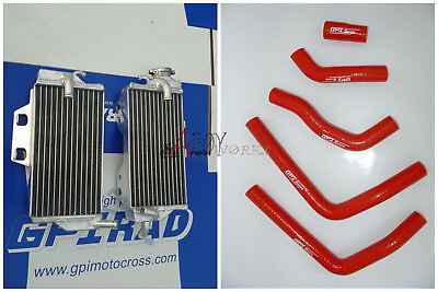 #ad For Honda CR125 CR125R 2005 2006 2007 05 06 07 Aluminum radiator and hose RED AU $180.00
