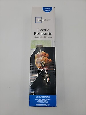 #ad Mainstays Electric Motor Rotisserie Stainless Steel Grill Kit $22.99