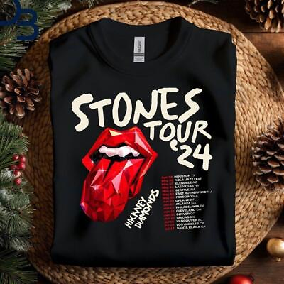 #ad #ad The Rolling Stones Hackney Diamonds Tour 2024 Schedule List T Shirt Gift For Fan $18.99