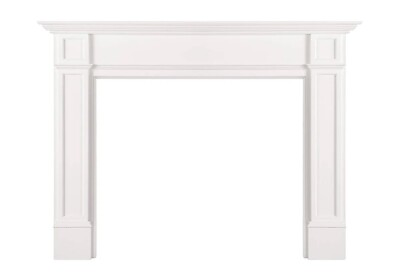 #ad The Marshall 56 inch Fireplace Mantel MDF White Pain Wood Fire Pearl Mantel $299.99