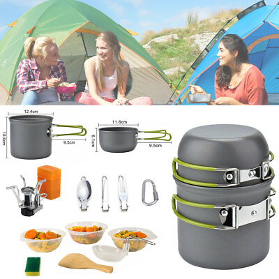 #ad Portable Gas Camping Stove Butane Propane Burner Outdoor Hiking PicnicCookware $25.26