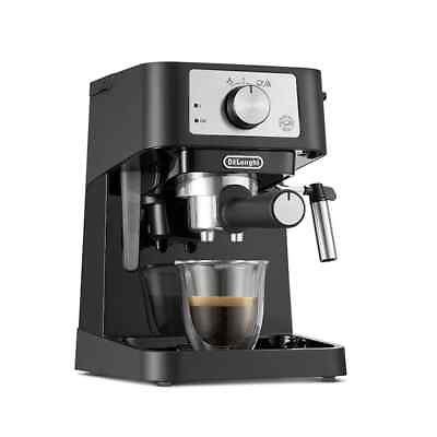 #ad DeLonghi EC260BK Stainless Steel Espresso Machine Black NEW amp; SHIPS TODAY $53.95