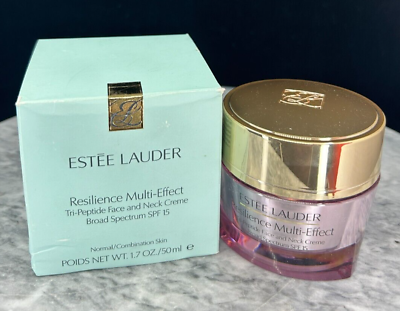 #ad Estee Lauder Resilience Multi Effect Tri Peptide Faceamp;Neck Creme SPF15 1.7oz NIB $48.88