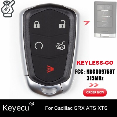 #ad For Cadillac 2010 2015 SRX 2013 2014 ATS XTS Upgraded Remote Key Fob NBG009768T $21.83
