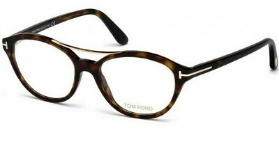 #ad Tom Ford TF 5412 052 Havana amp; Gold Brille Glasses Frames Eyeglasses Size 52 GBP 131.10