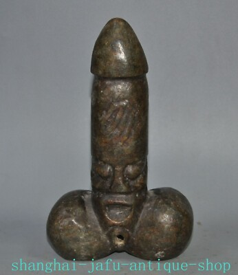 #ad 8quot; Hongshan culture Old Jade male genitals Genitalia people Phallus statue $135.20