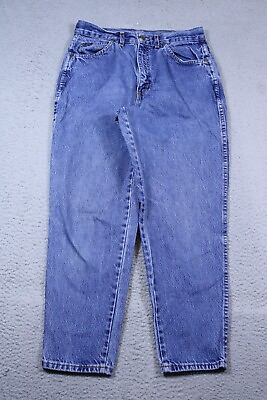 Vintage Chic Jeans Womens 14P Blue High Rise Straight Cotton Denim USA 30x27 $19.77