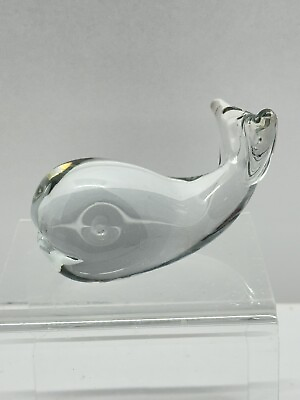 #ad Caravan Taiwan Glass Whale Figurine $10.00