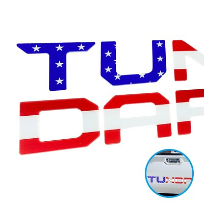#ad 3D Tailgate Letter For Tundra Accessories Emblem Rear Badge 2022 2023 2024 USA $28.98