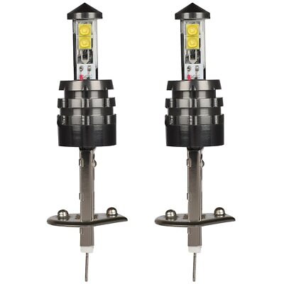 #ad 2x 6000K H1 White LED Bulb Exterior Light High Low Beam Fog Lamp Replacement New $10.85
