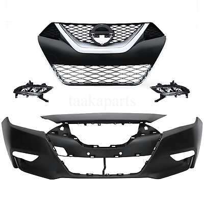 #ad Front Bumper Cover Primed Kit Fit For 2016 2017 2018 Nissan Maxima Sedan $89.99